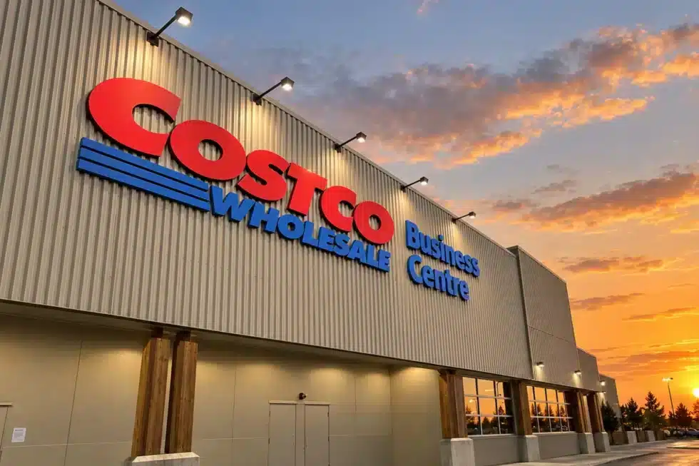 Costco Wholesale exterior building signage by Galaxie Signs