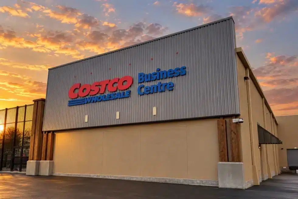 Costco Wholesale exterior building signage by Galaxie Signs